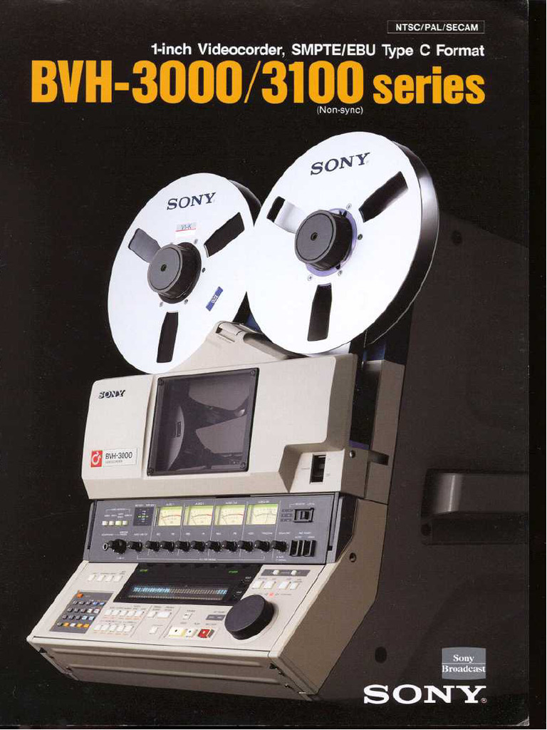 SONY BVH-3000 希少！ 動作品 放送用1インチVTR （検：SONY PDW