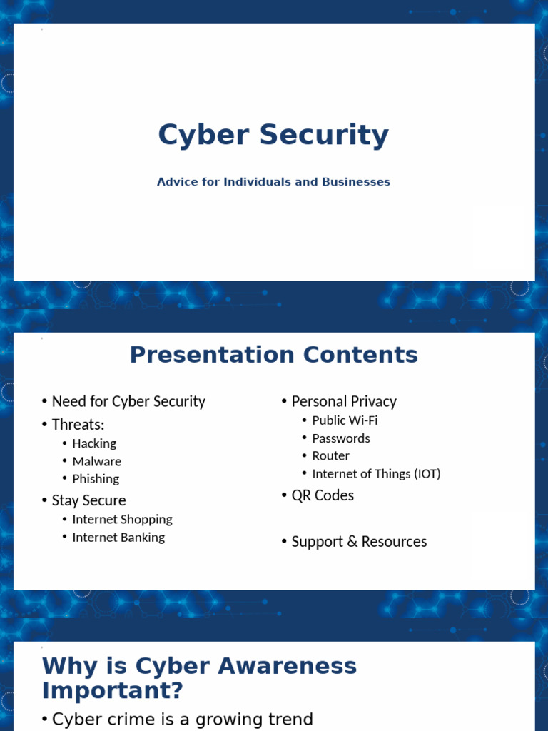 Cyber Security Awareness Presentation | PDF | Ransomware | Cybercrime