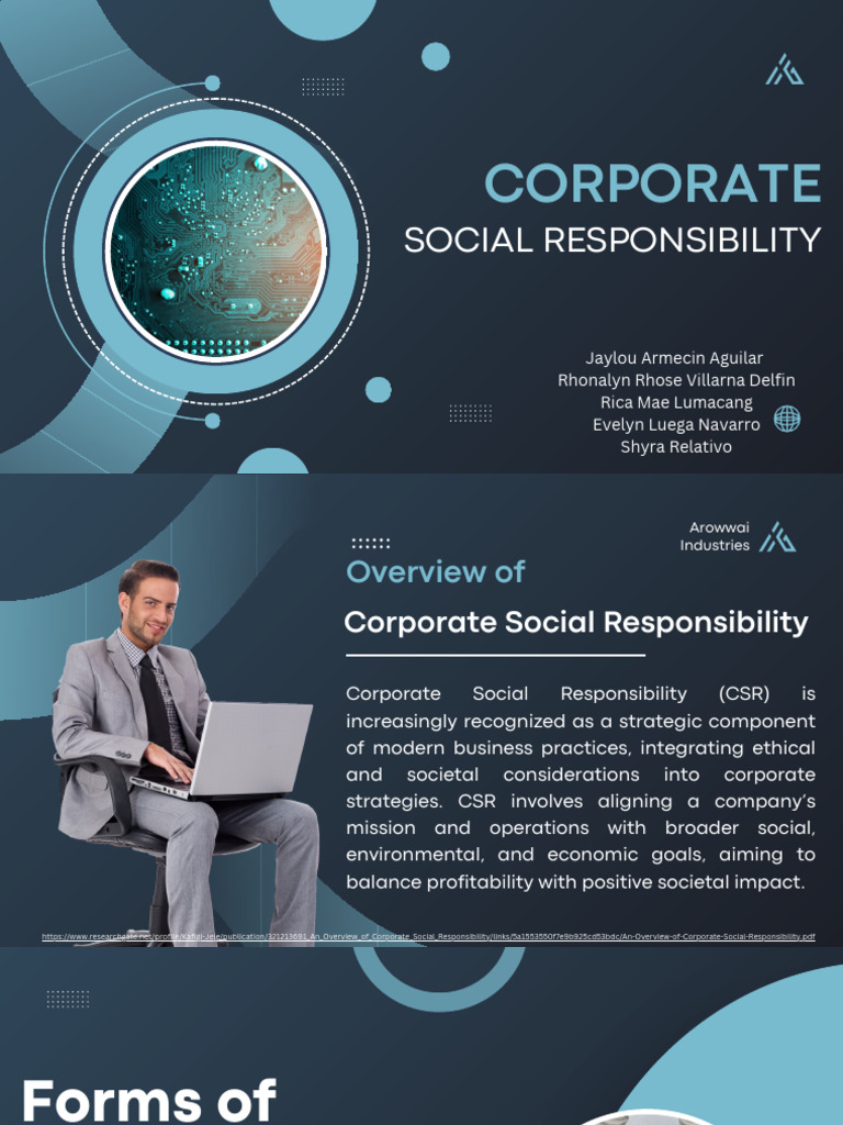 GROUP 4. Topic 4 Corporate Social Responsibility | PDF | Corporate ...