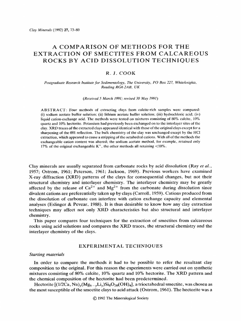 Clay Minarel | PDF | Materials | Chemistry