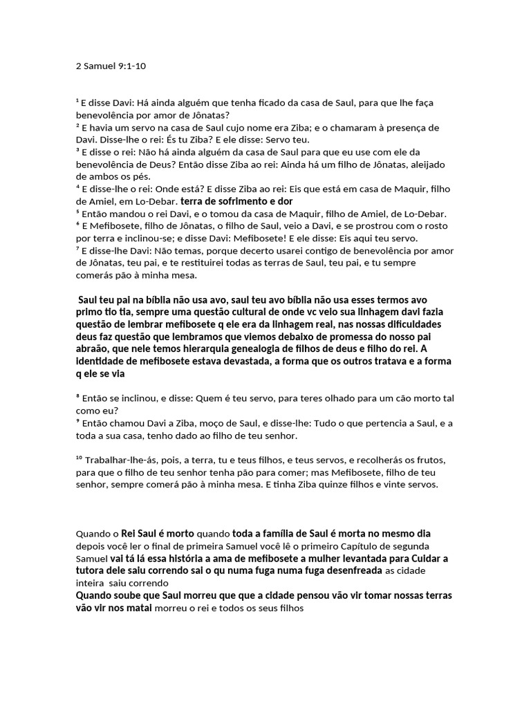 2 Samuel 9 | PDF