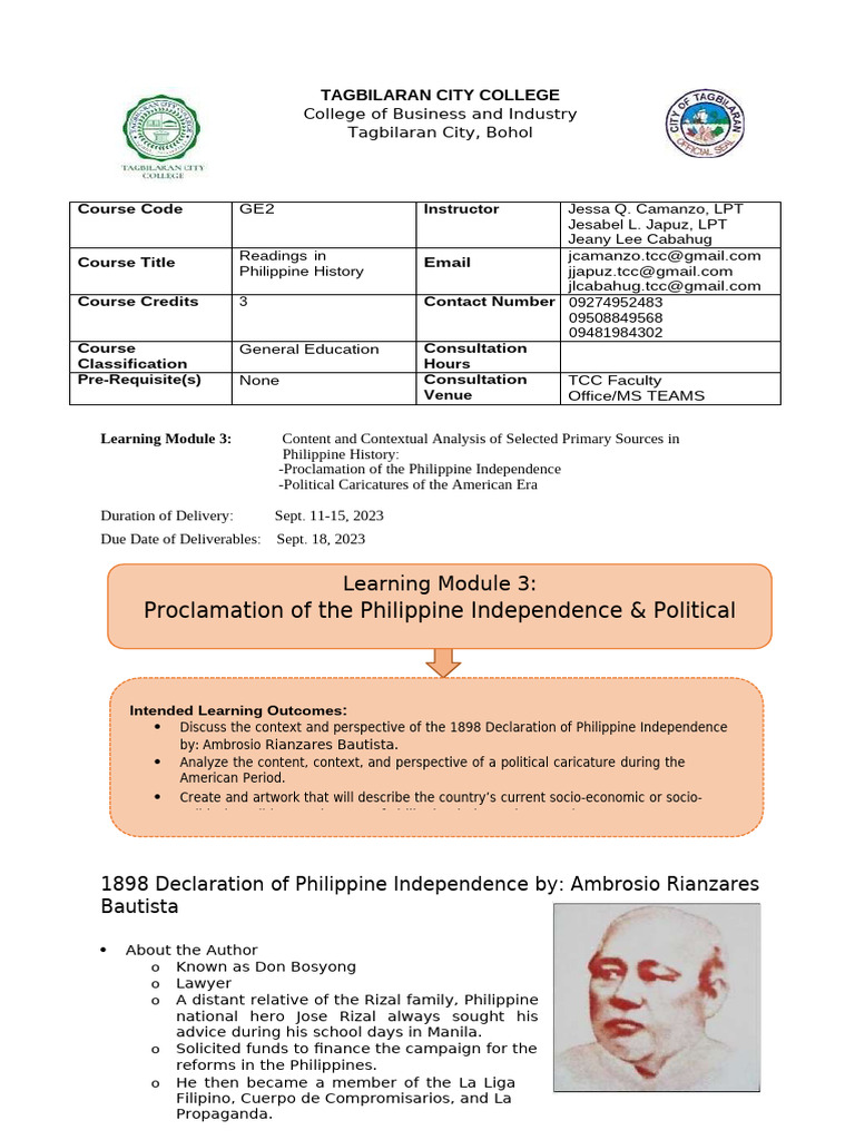 GE2 LearningModule3 S12023-2024 | PDF