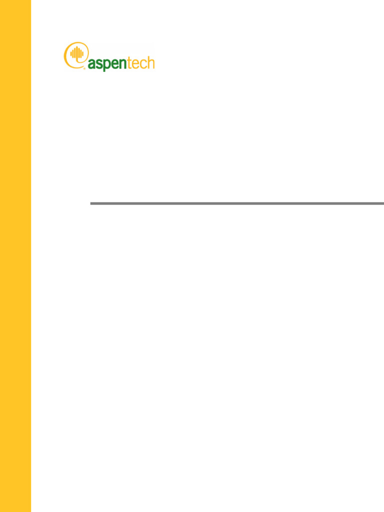 Aspen Hysys Getting Started In Aspen Hysys A Quick Tutorial Pdf