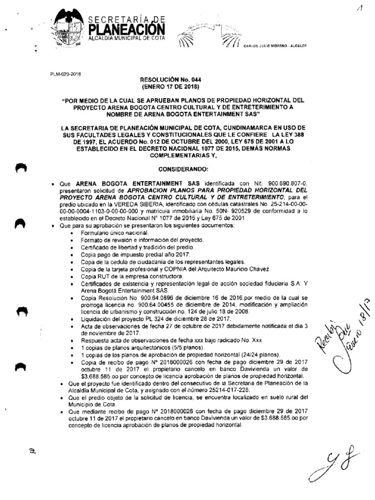 Resolucion 044 | PDF