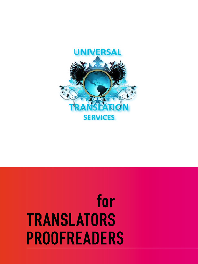 Guidelines For Translators Proofreaders 2017 | PDF