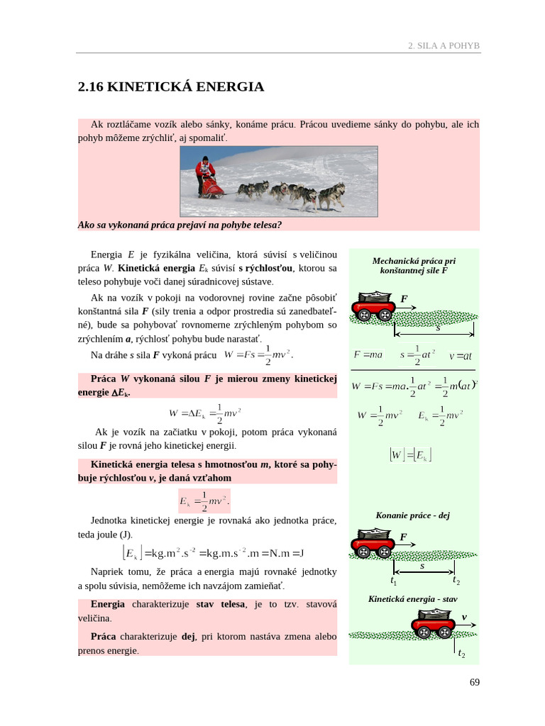 Kinetická Energia | PDF