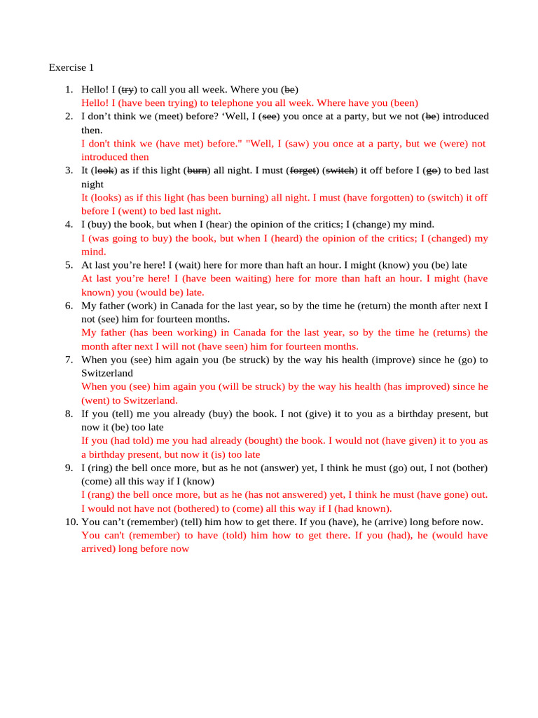 Exercise 1 | PDF