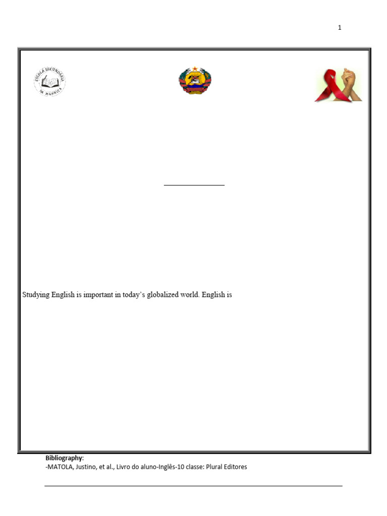 Grade 10 English Language - Reading and Exercises Brochure | PDF ...