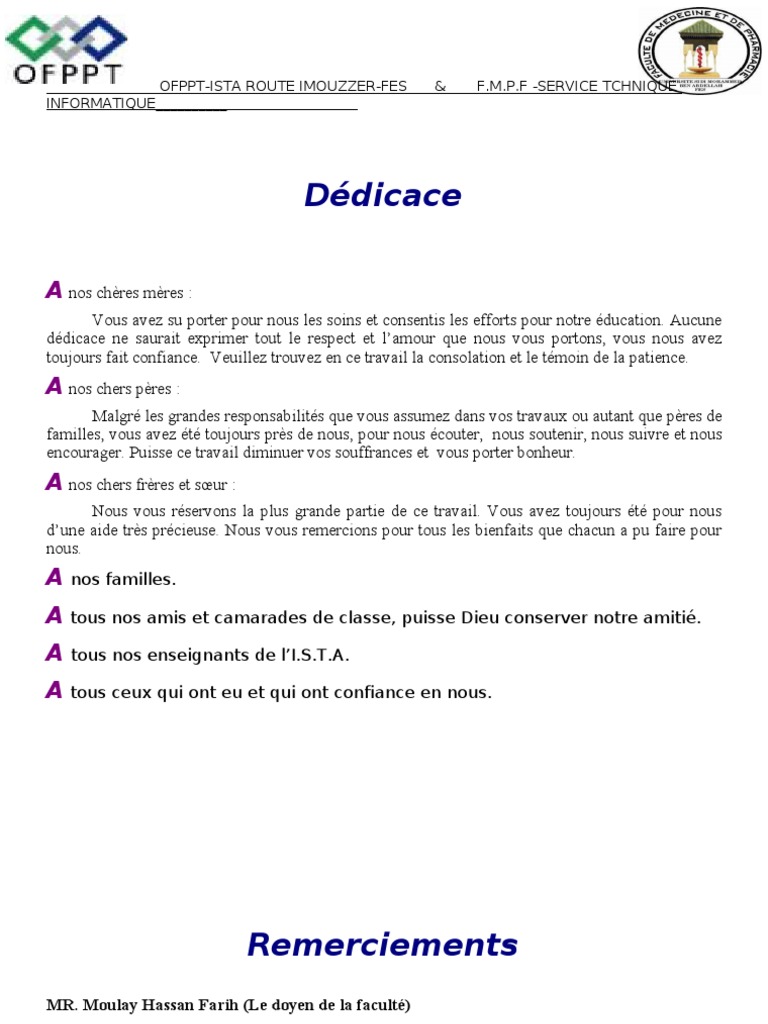 Rapport de Fin de Stage