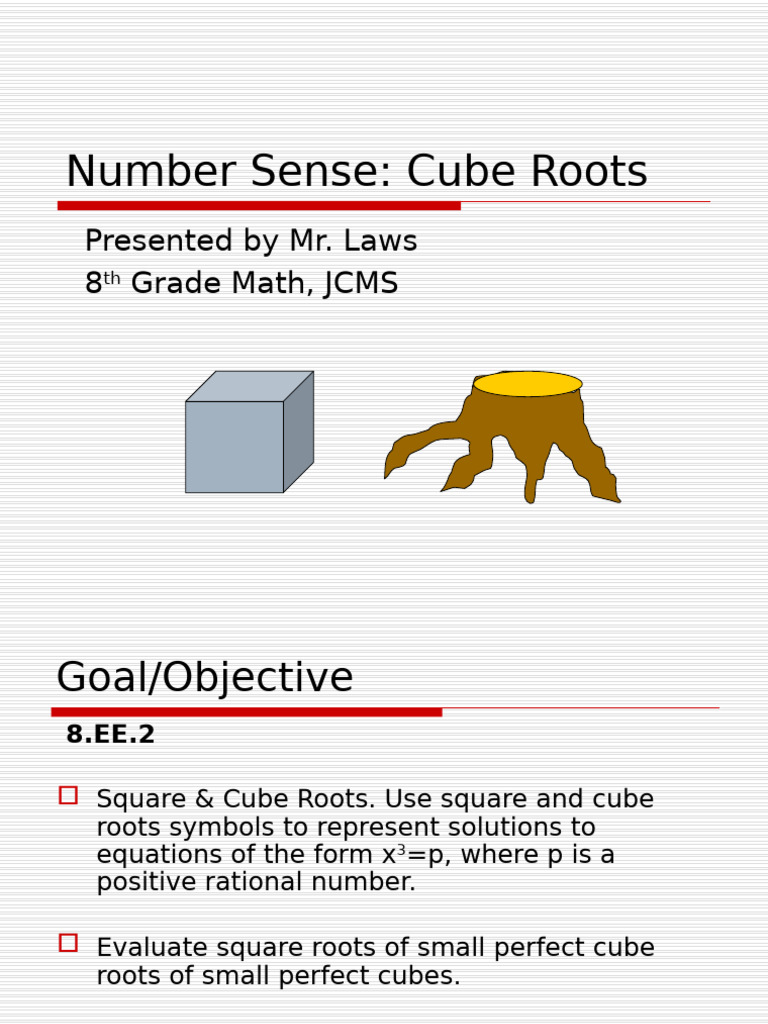 8.EE.a.2 Cube Roots | PDF