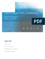 Merrill Lynch TMT Conference: Robert Lerwill, Group Ceo Robert Lerwill, Group Ceo Tuesday 3 June 2008
