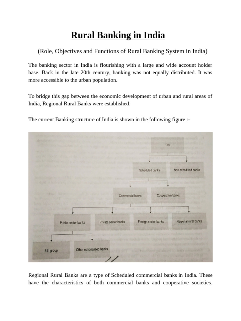 Unit 4 Rural Banking in India | PDF