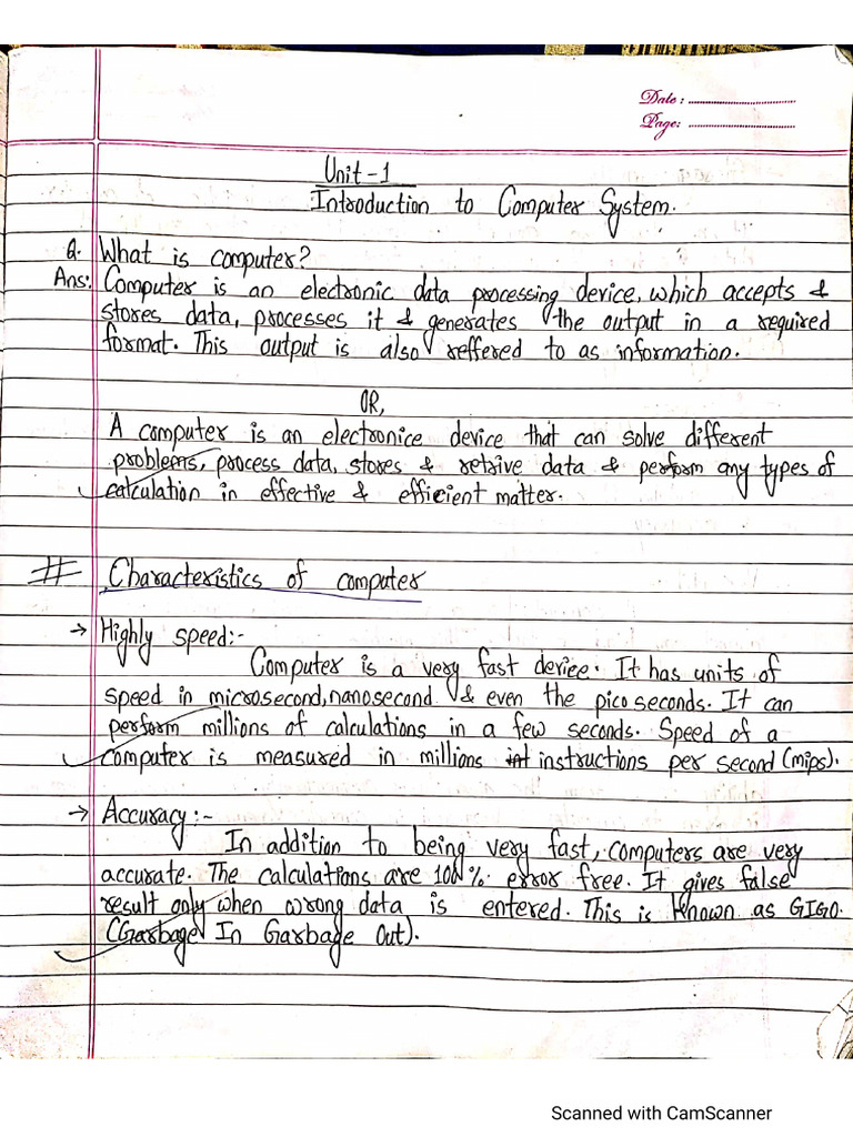 Computer Fundamental Applications Complete Note | PDF