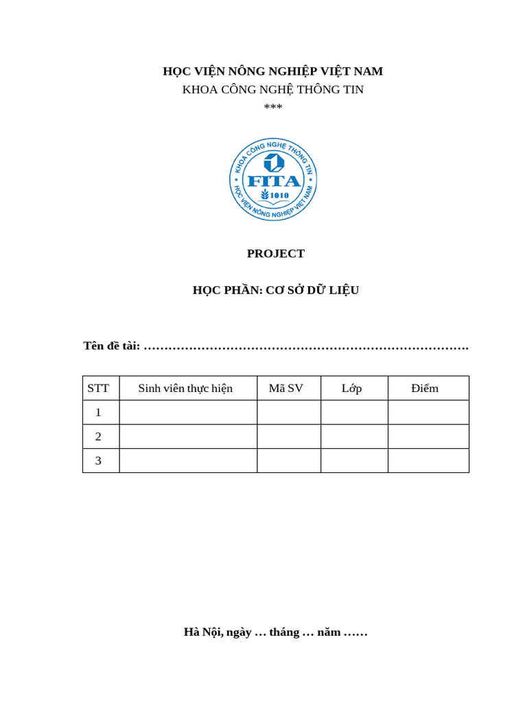 Cau truc bao cao project co so du lieu pdf
