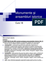 Curs 18 Monumente Ansambluri Si Situri Istorice