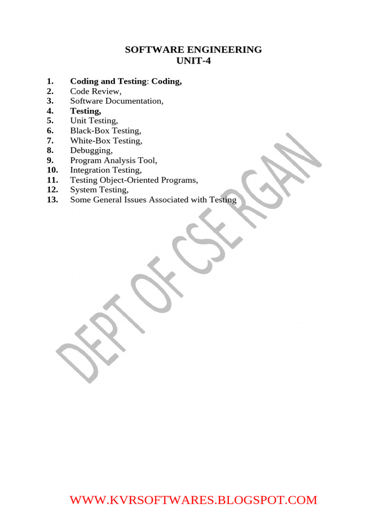 Se Unit 4 | PDF