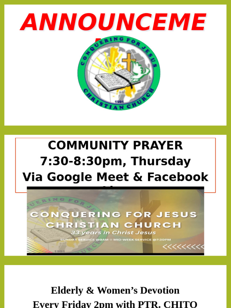 SEPTEMBER 2024 Announcement | PDF