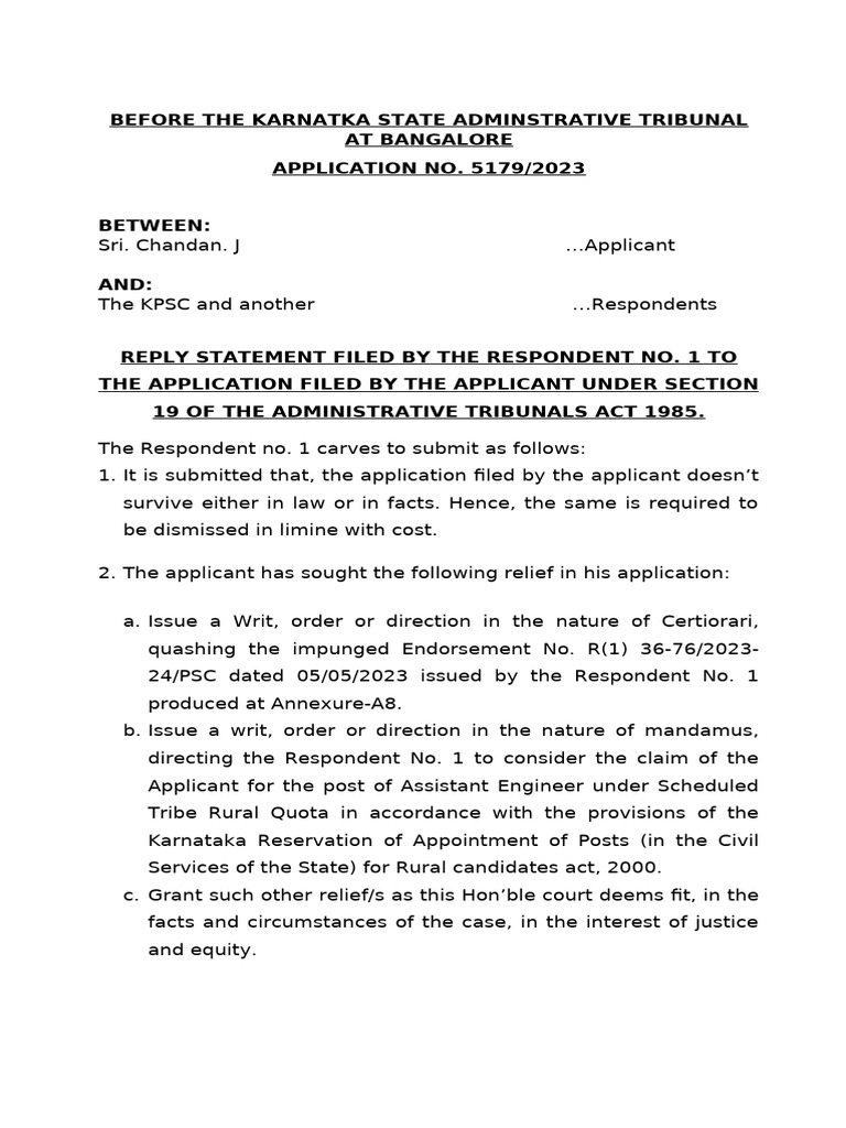 A 5179 of 23 Reply Chandan | PDF