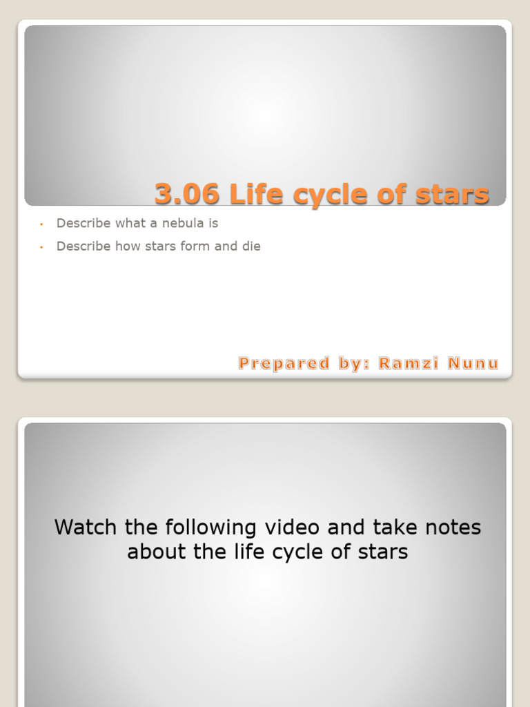 Life Cycle of Stars Explained | PDF | Stars | Science & Mathematics