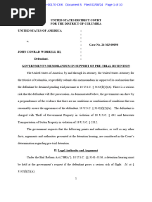 Worrell Detention Memo