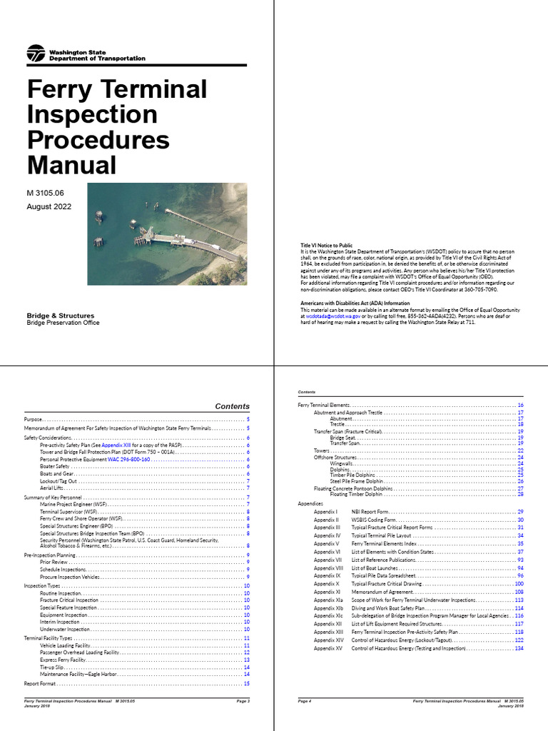 Ferry-Procedures-Manual New | PDF | Americans With Disabilities Act Of 1990