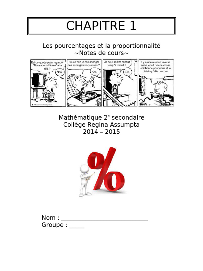 CHAPITRE 1 Notes de Cours 2 | PDF