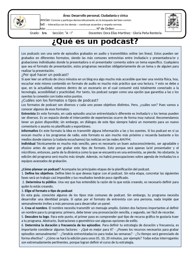 PODCAST | PDF
