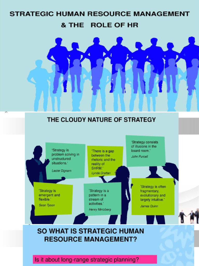 Strategic Human Resource and The Role of HR | PDF