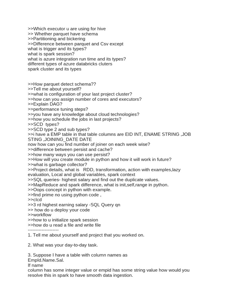 Interview Questions | PDF