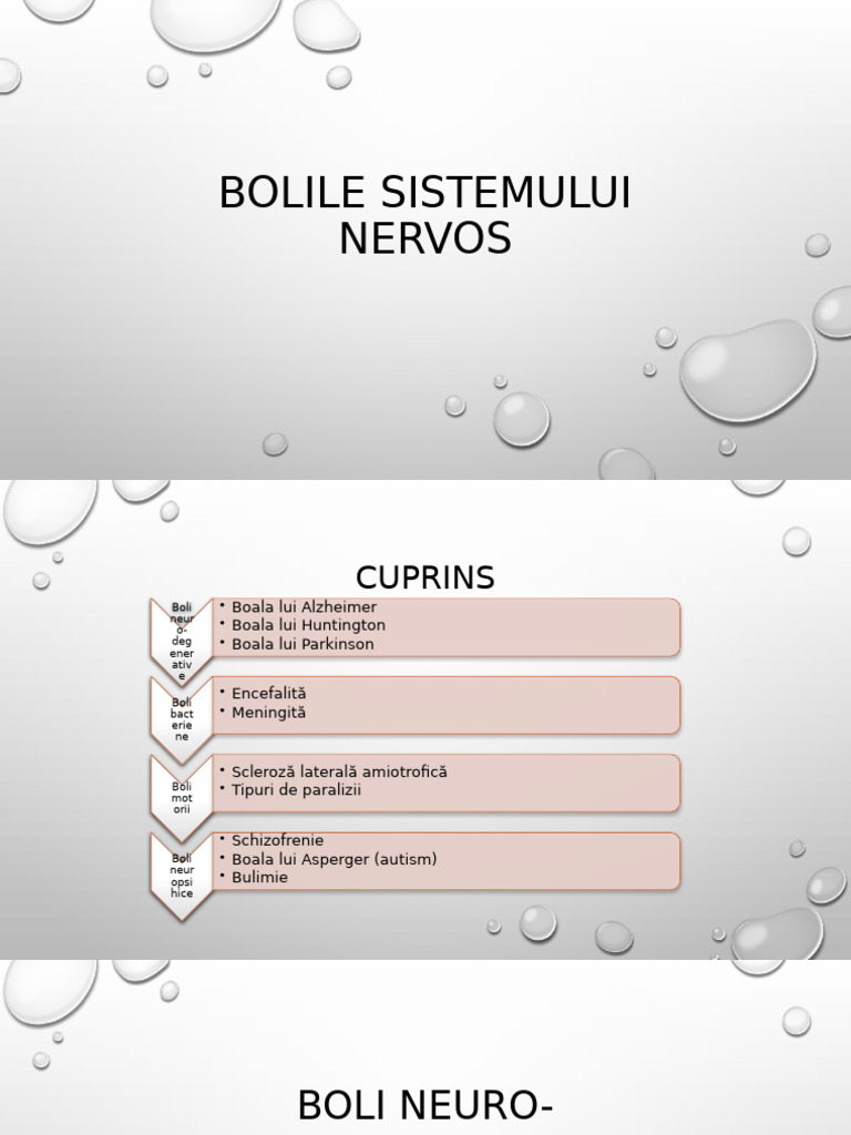 Bolile Sistemului Nervos | PDF
