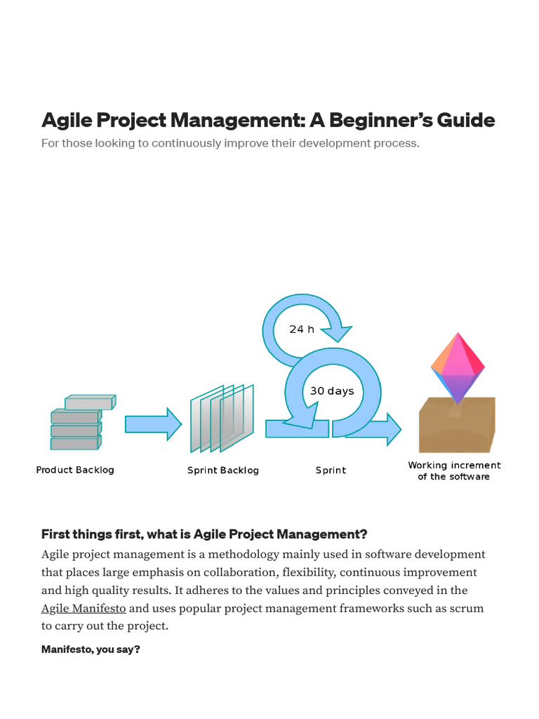 1.AgileProjectManagement - ABeginnersGuide | PDF