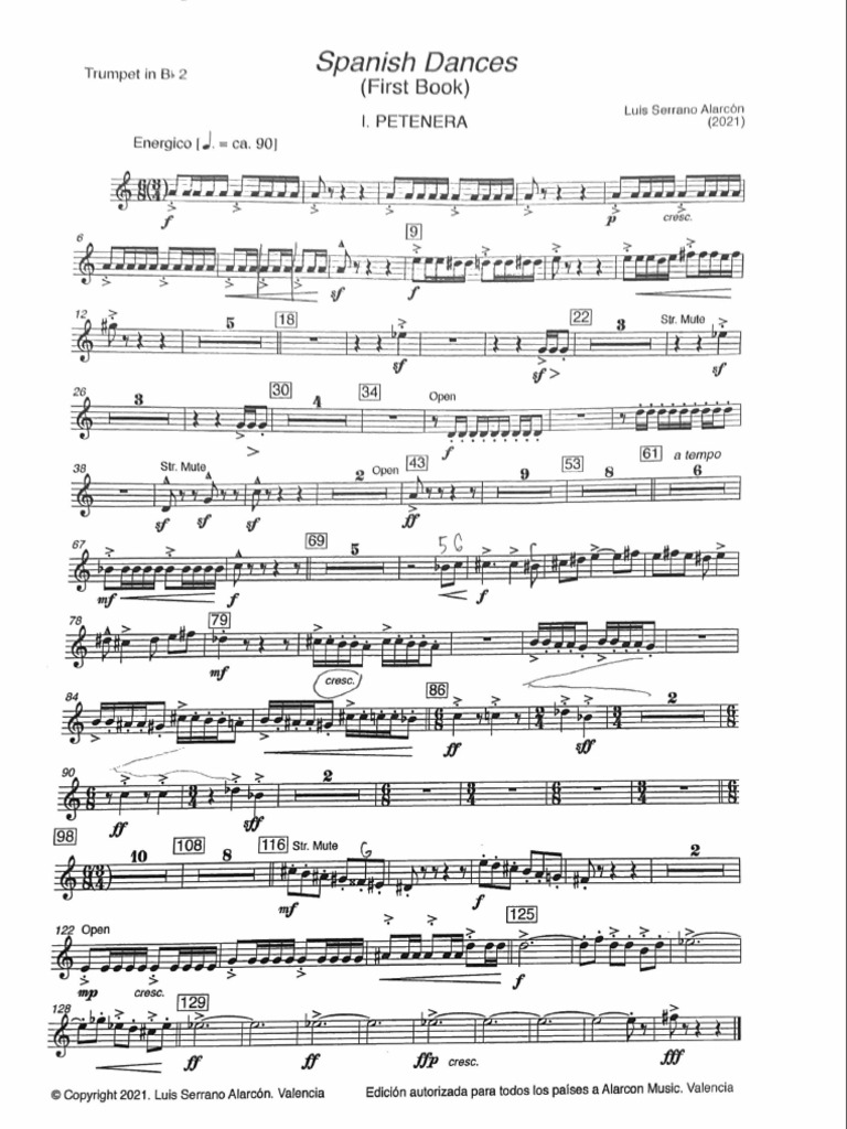 Partitura en PDF de Spanish Dances de Granados