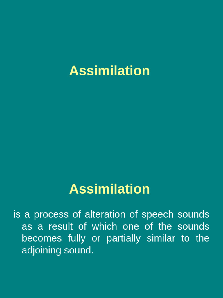 Assimilation | PDF | Art