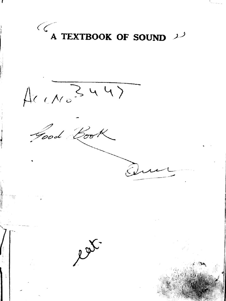 285858-A Textbook of Sound | PDF