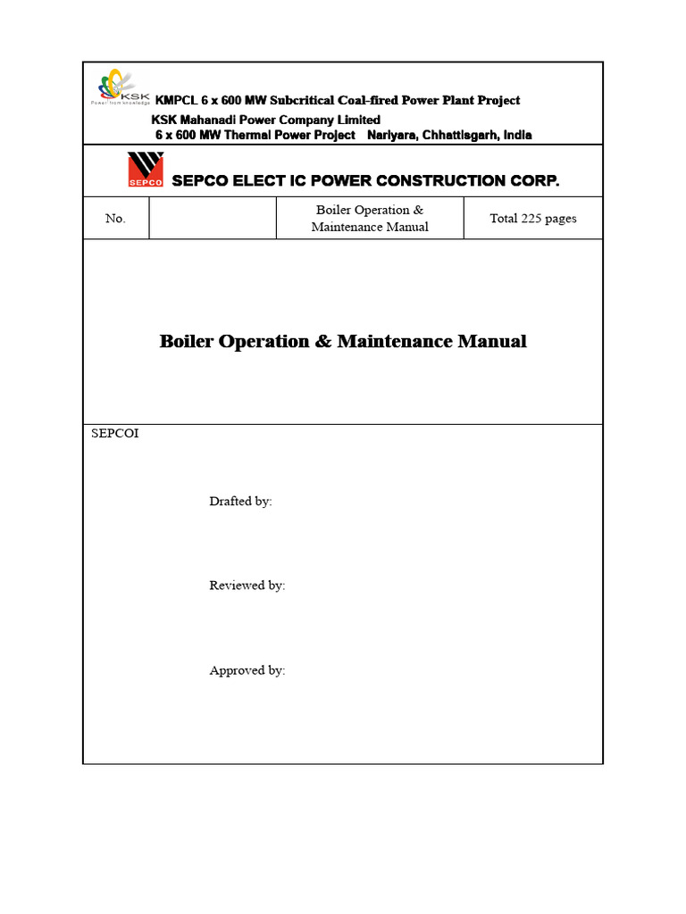 Boiler Oprn Maint Manual Pdf