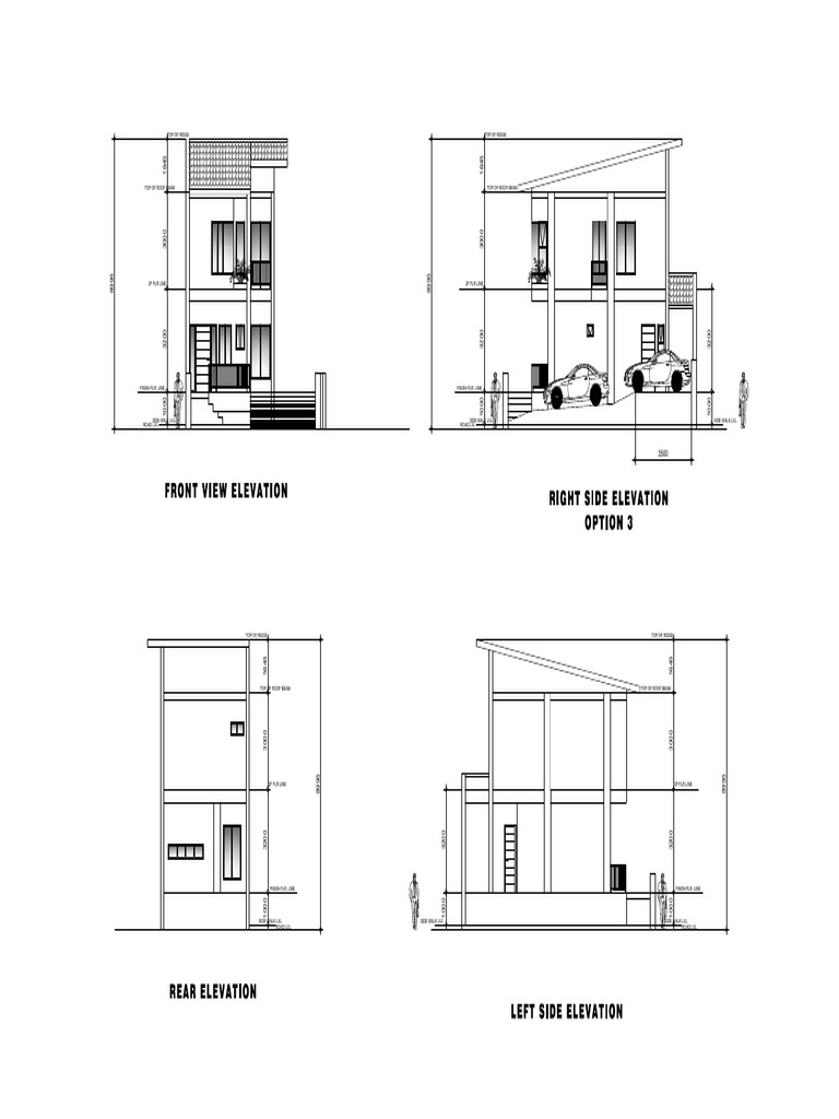 House Elevation Design Overview | PDF | Motor Vehicle | Wheeled Vehicles