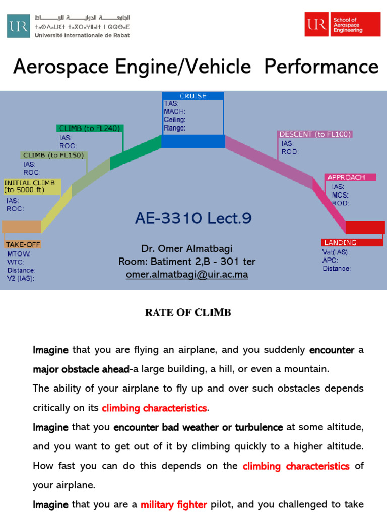 Climb Performance in Flight Mechanics | PDF | Angle | Lift (Force)