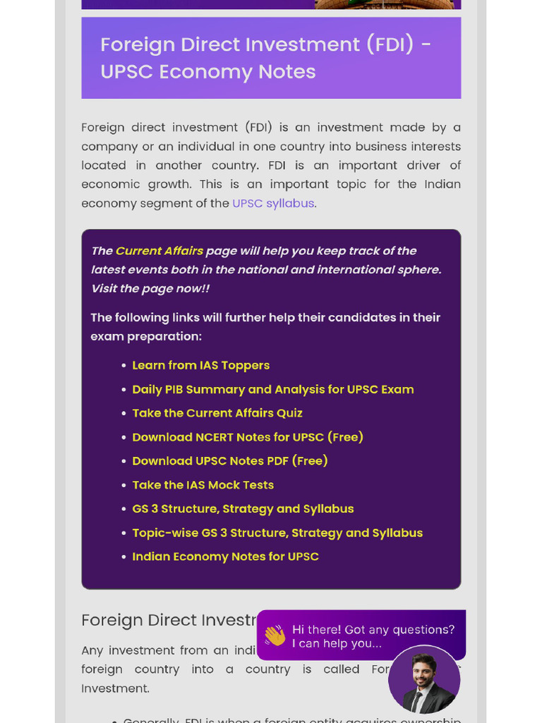 Fdi India | PDF