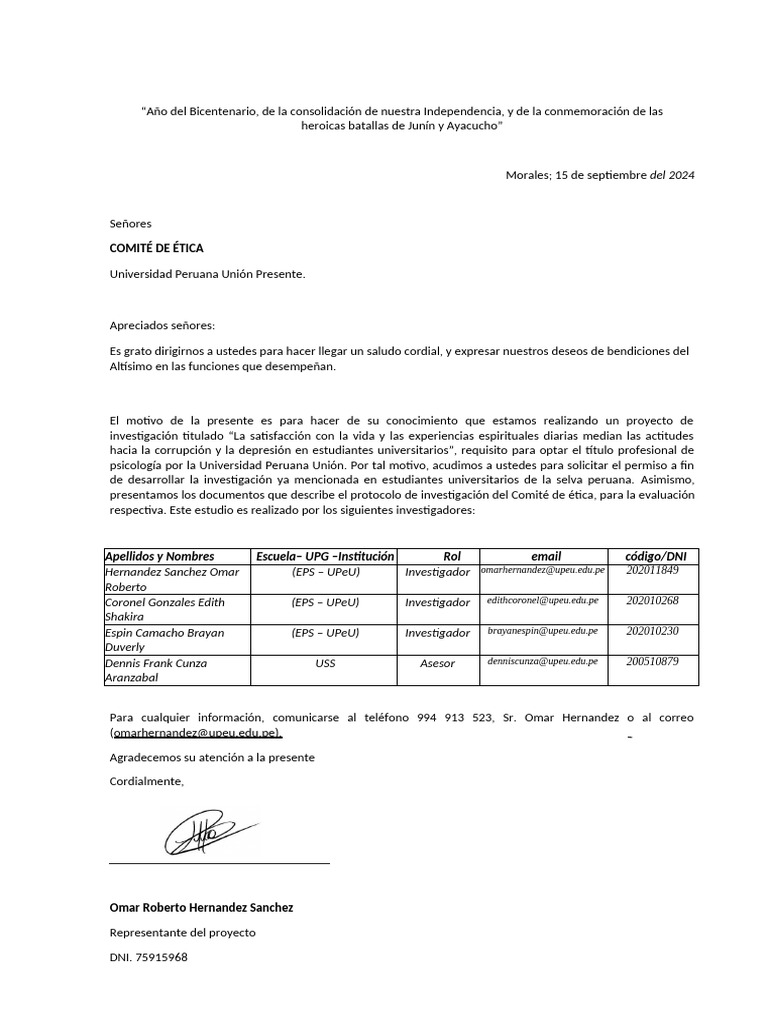 Comité de Ética | PDF