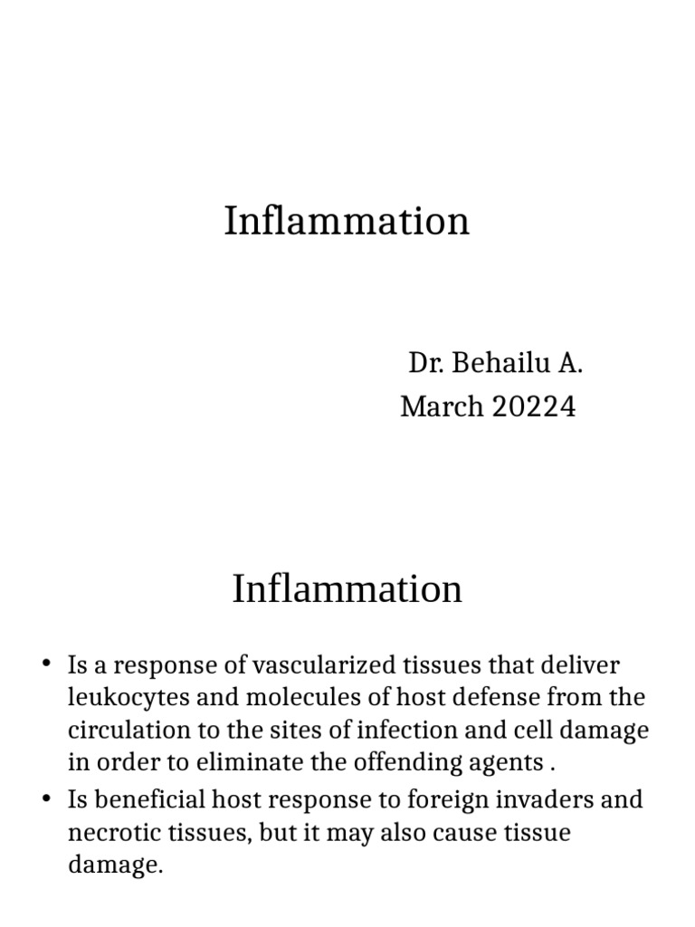 Inflammation | PDF