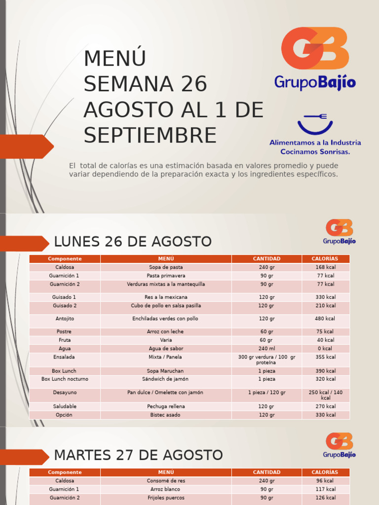 MENÚ | PDF