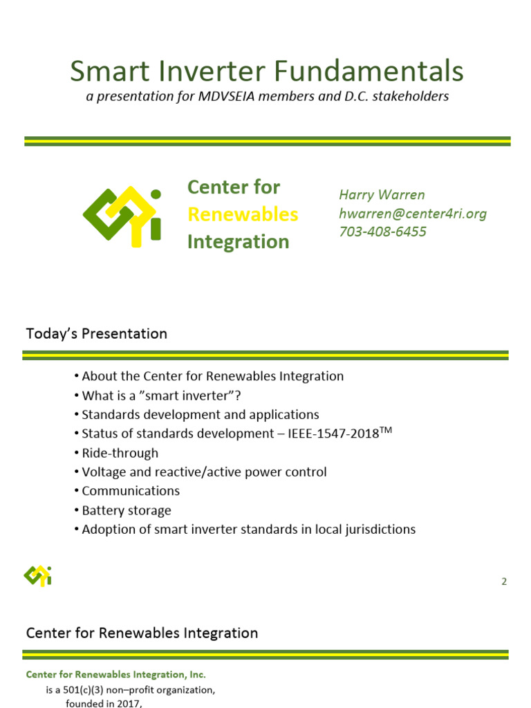 Smart Inverter Fundamentals | PDF