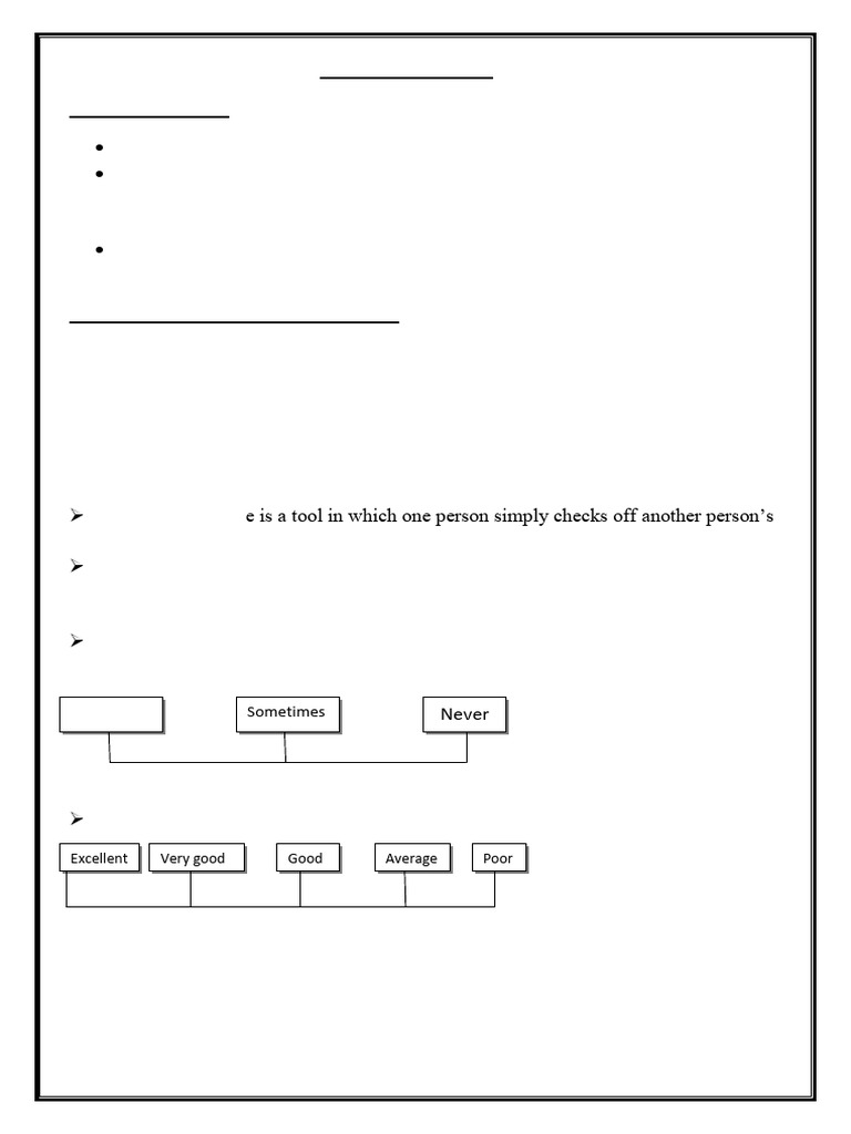 Rating Scale | PDF