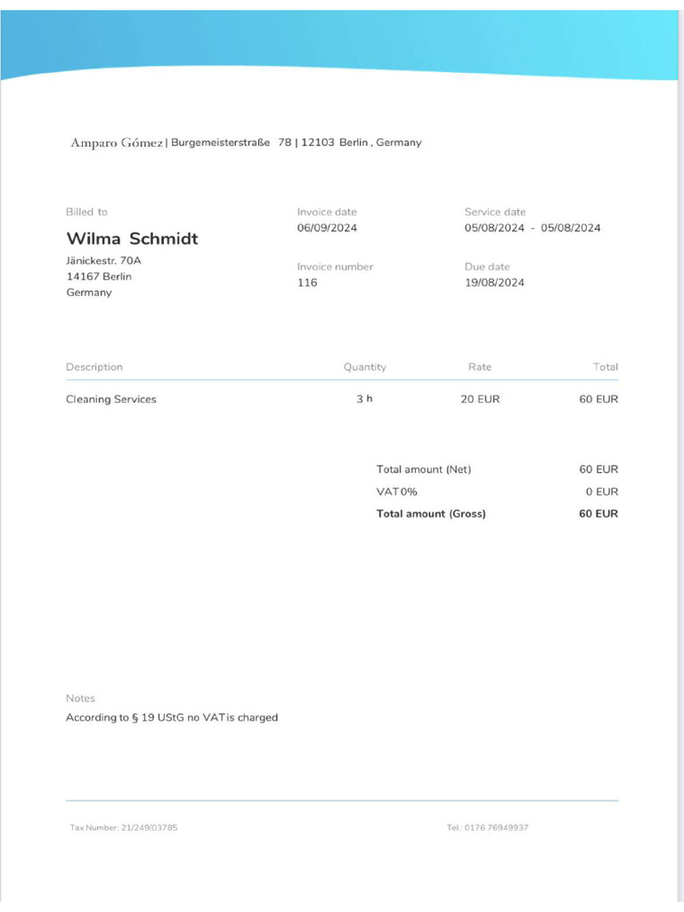 Wilma Invoice | PDF