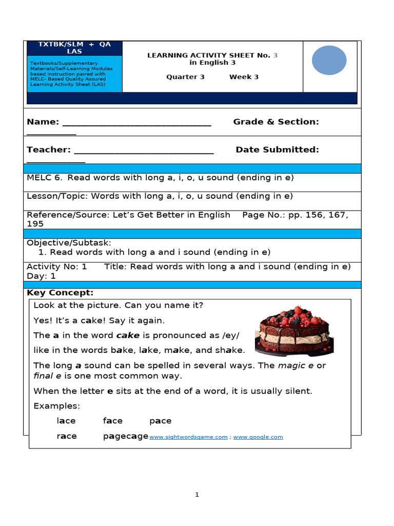 ENGLISH 3 LAS Q3 Week 3 | PDF