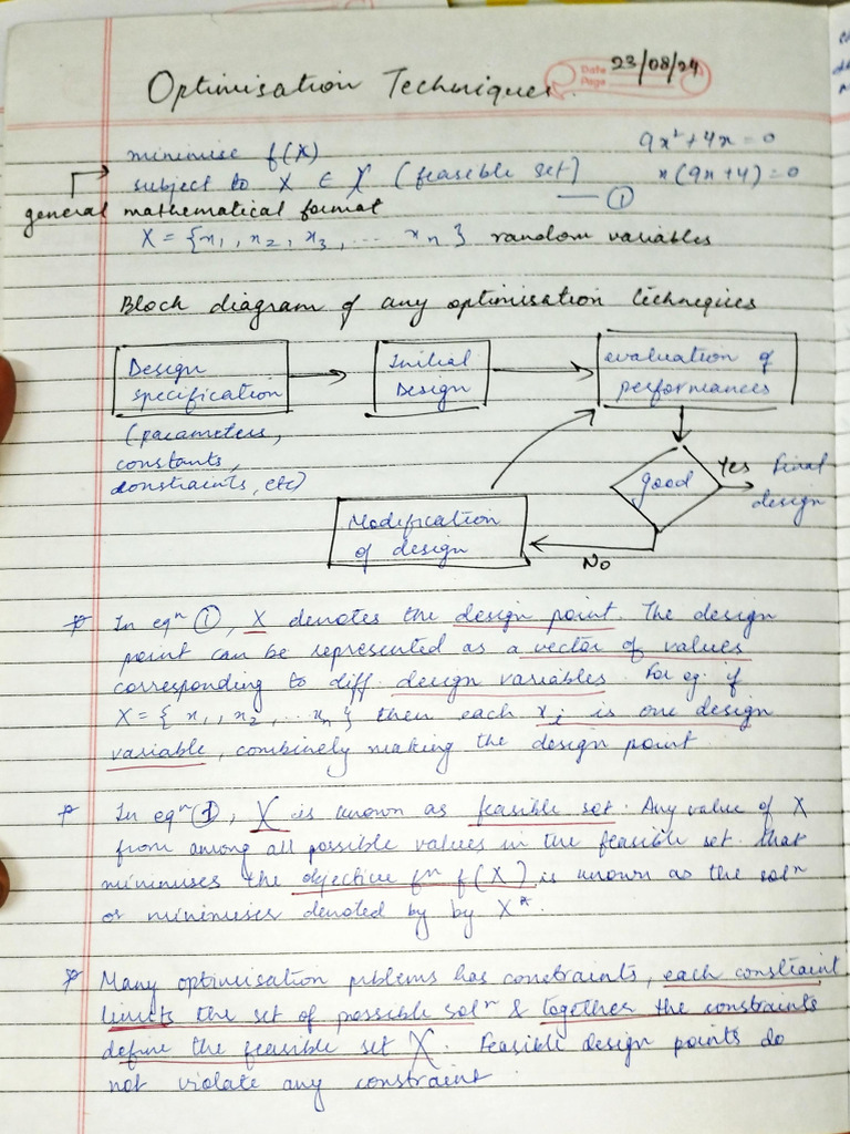 Optimization Techniques PDF | PDF
