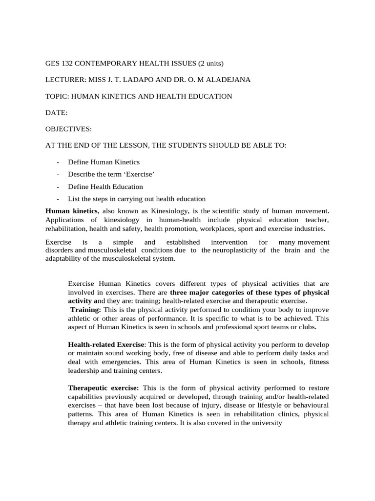 Human Kinetics 1 | PDF