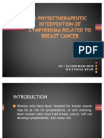 A Physiotherapeutic Intervention of Lymph Edema Related To Berast (Sandy)