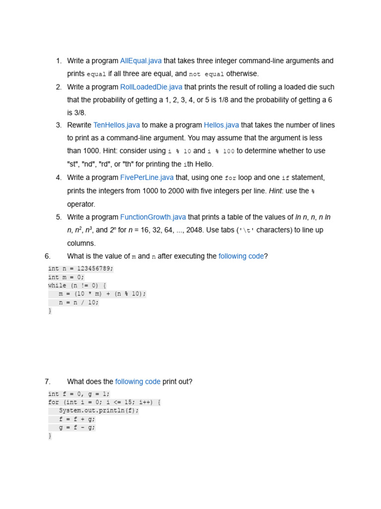 Conditionals and Loops | PDF
