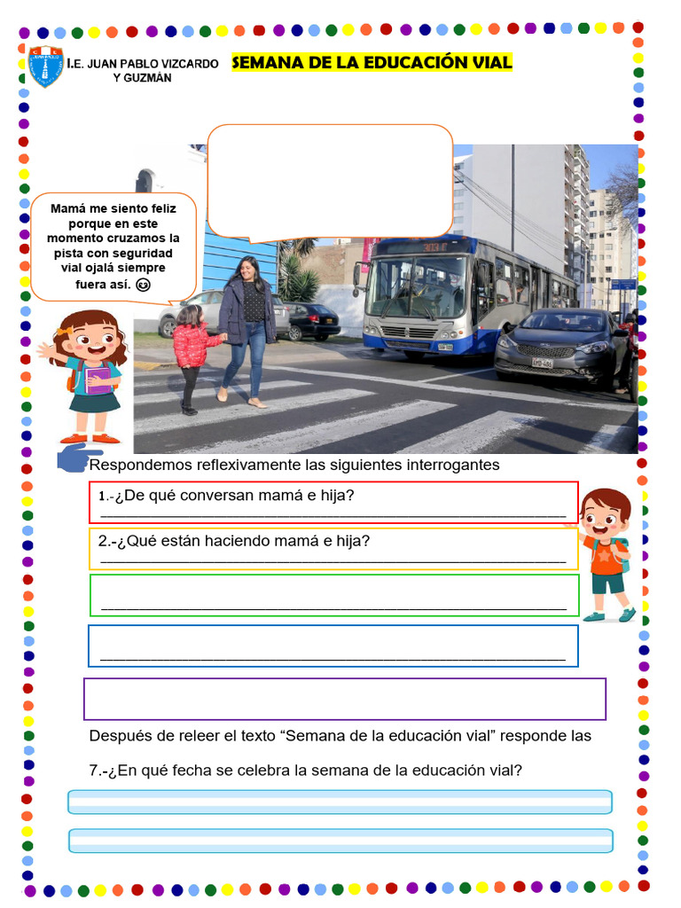 Ficha Educación Vial Pdf
